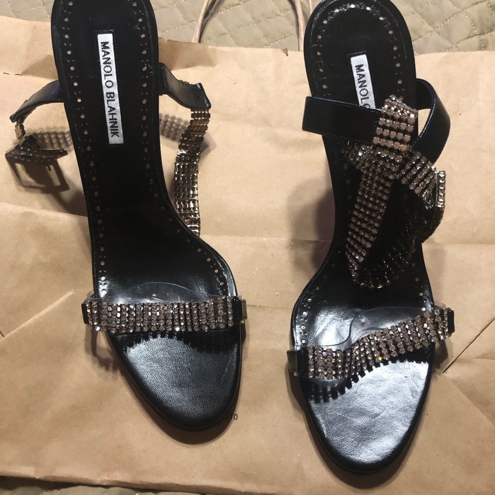 Manolo Blahnik sandals. Lightly worn.